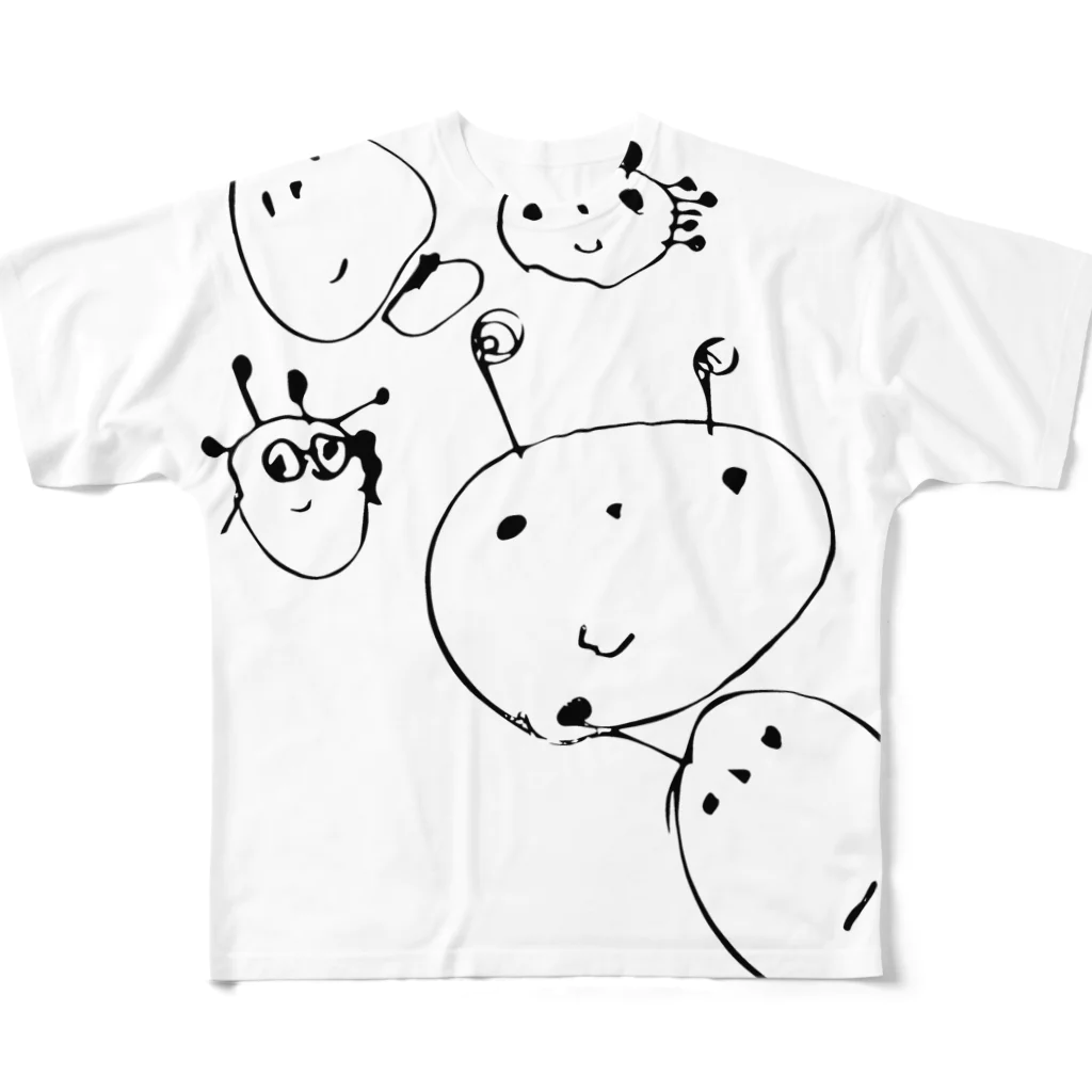 みりんちゃんのかわいいおえかき All-Over Print T-Shirt