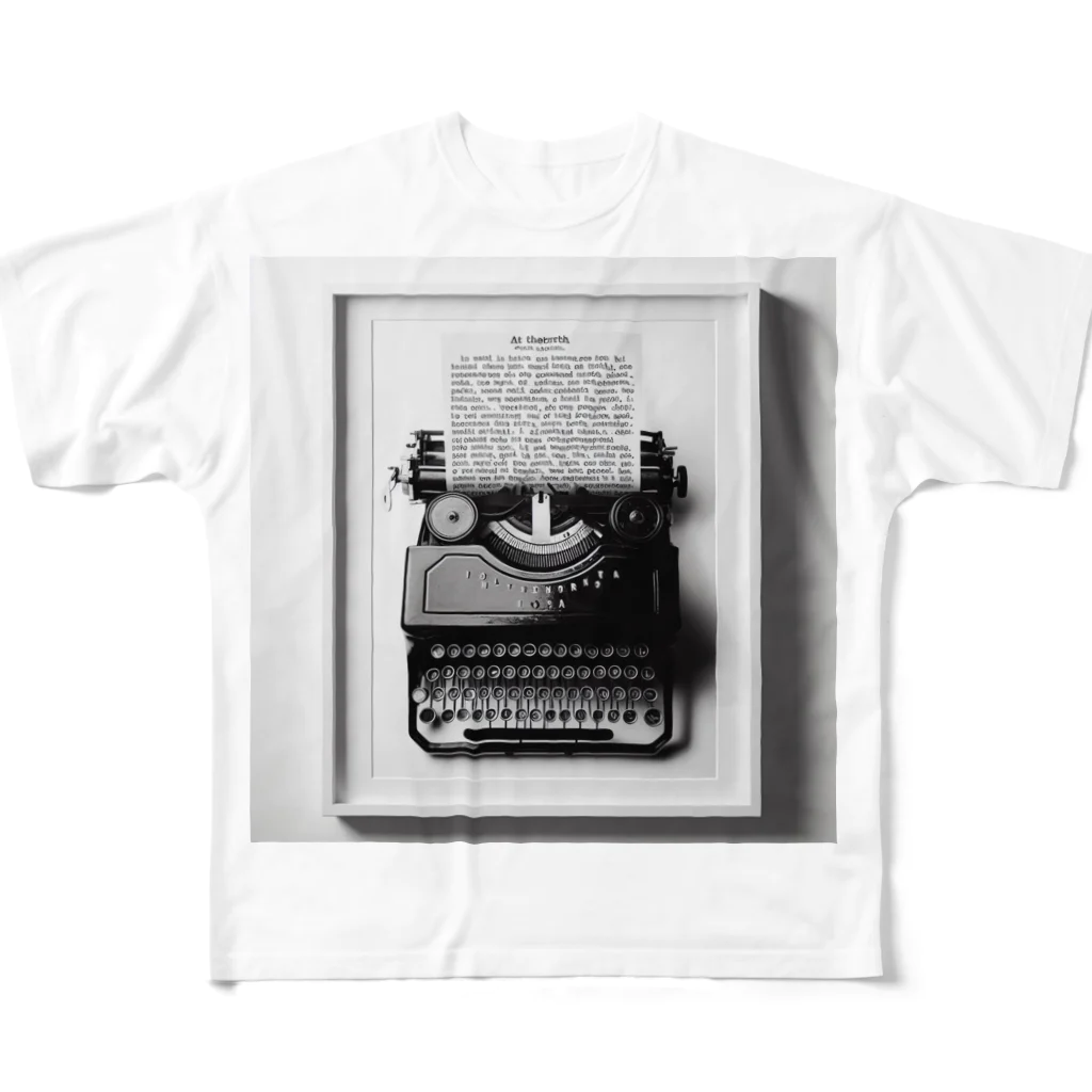 くろぼんのタイプライター All-Over Print T-Shirt
