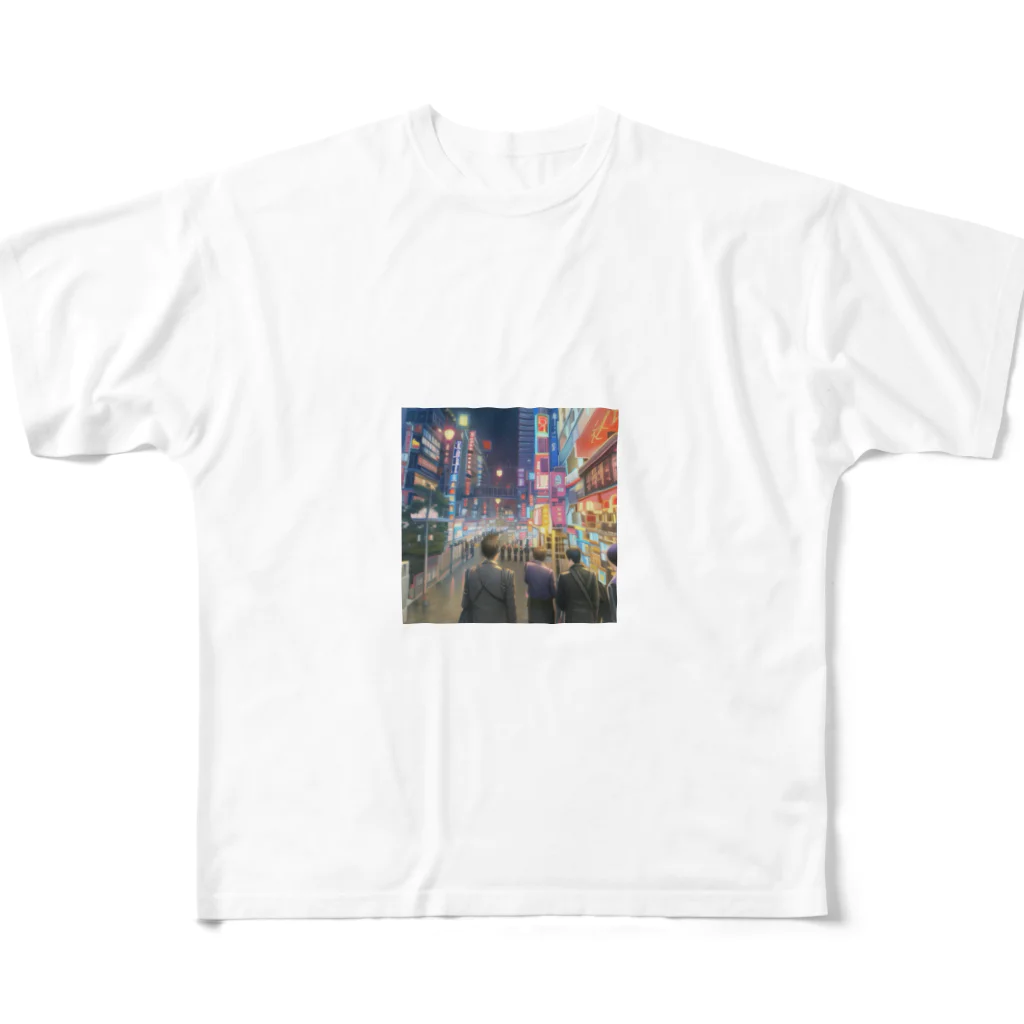 DROOMの都会の夜 All-Over Print T-Shirt