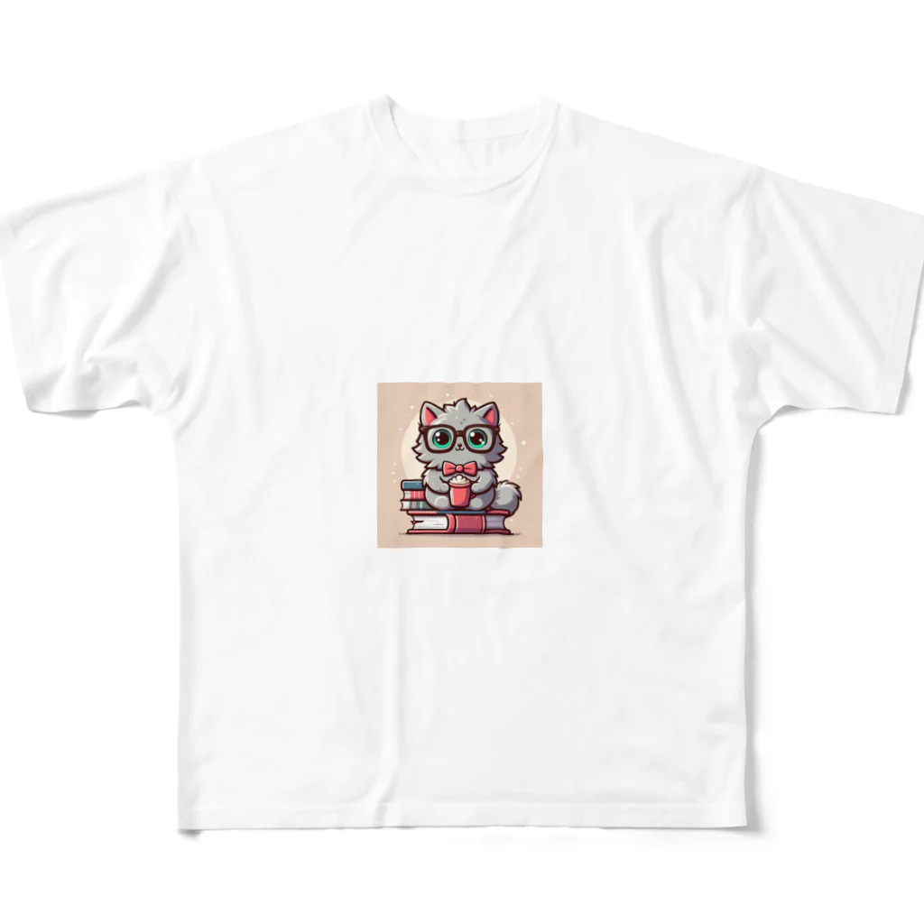 animal-loversの癒し猫 フルグラフィックTシャツ