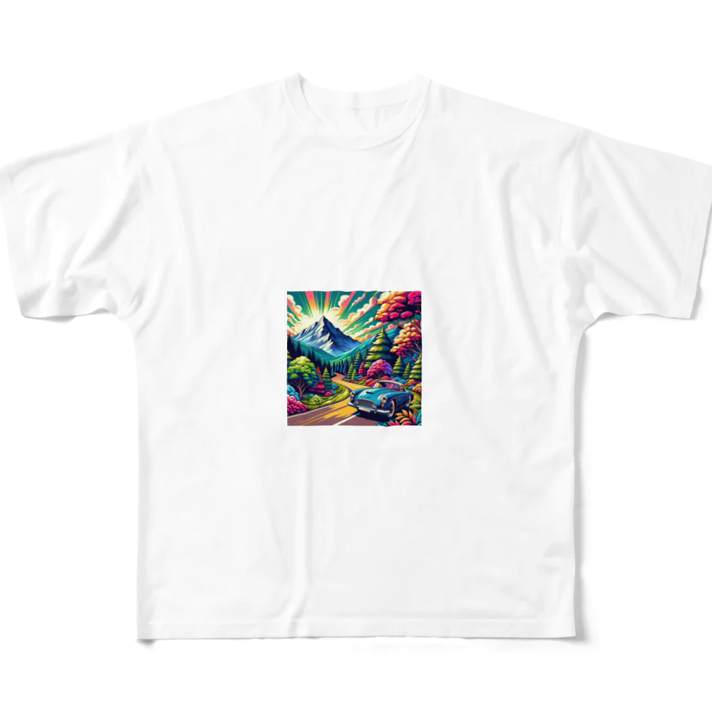 nuuartの山のドライブ All-Over Print T-Shirt