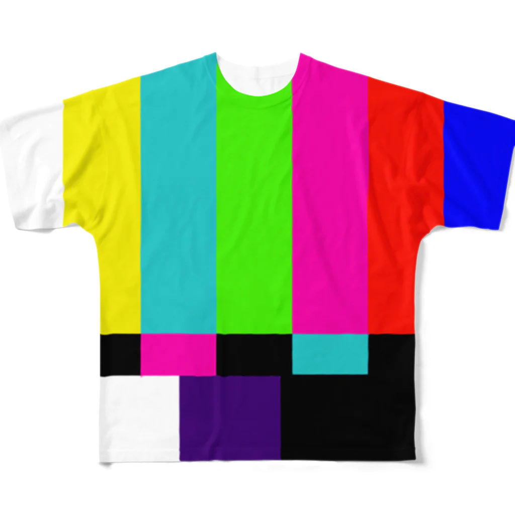 ぼぽなさわのカラーバー All-Over Print T-Shirt