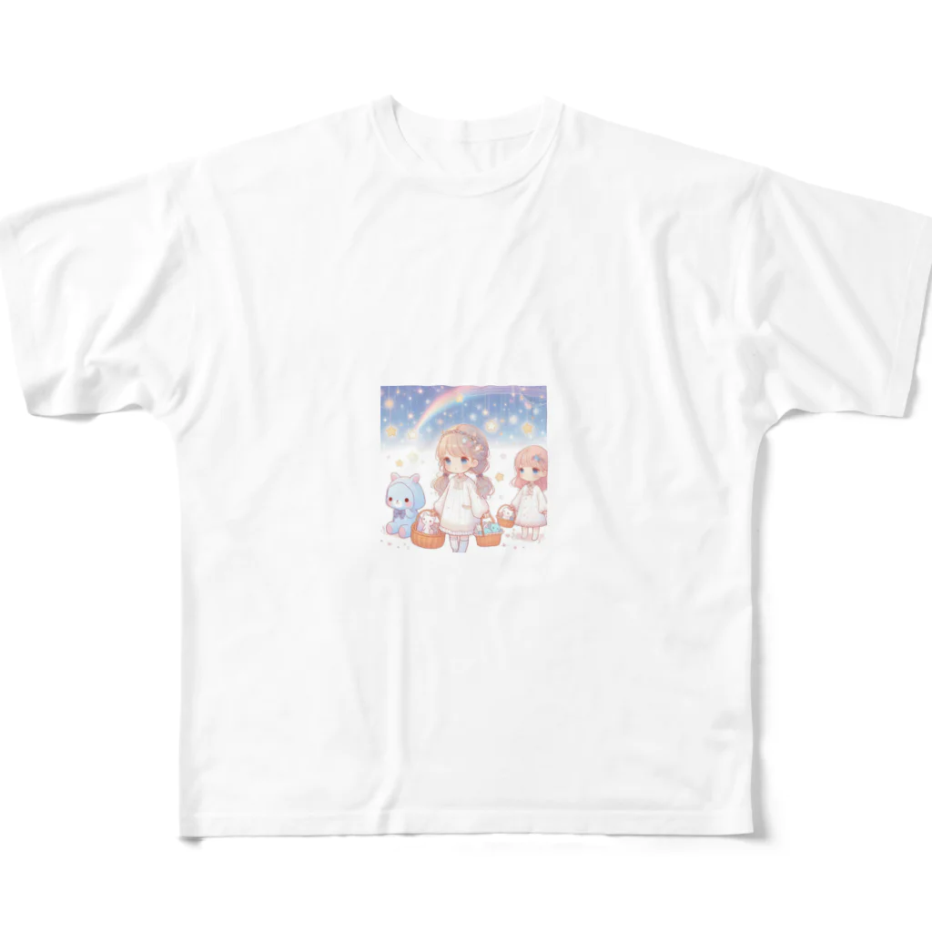 fujiの華の星の子 フルグラフィックTシャツ