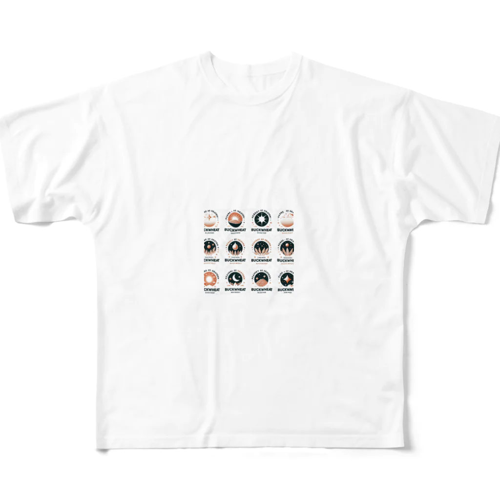 BUCKWHEATのBUCKWHEAT All-Over Print T-Shirt