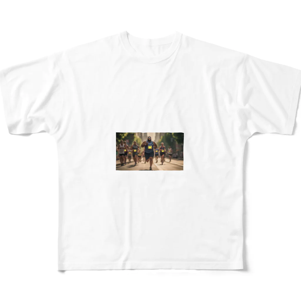 羽田ベースのゼッケンgaぽんぢ君 All-Over Print T-Shirt