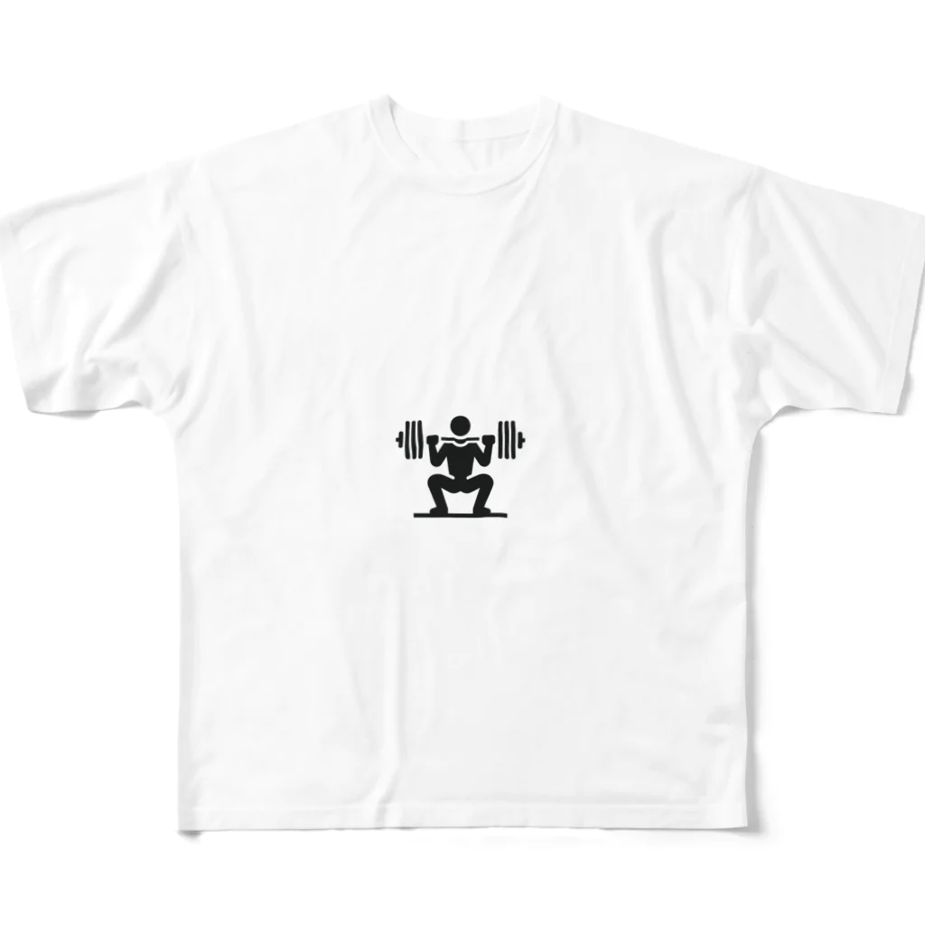 KIKiのバーベルスクワット All-Over Print T-Shirt