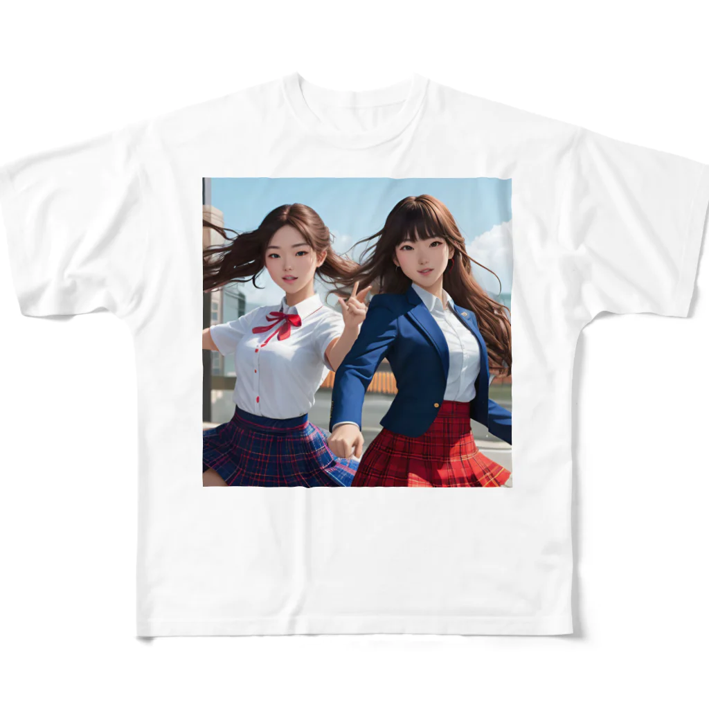 あかいはちのダンス フルグラフィックTシャツ