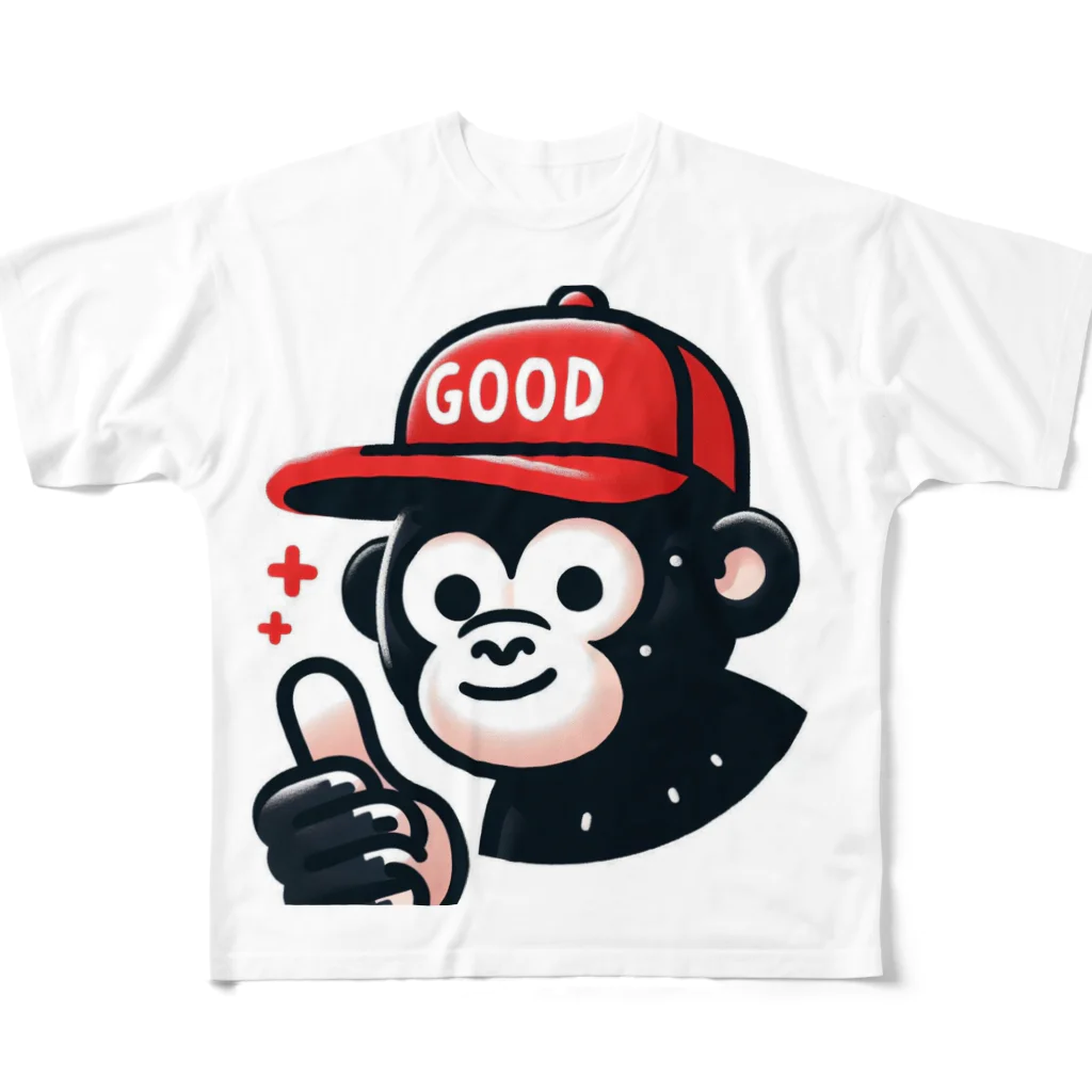 アニマルキャラクターショップのGoodゴリラ All-Over Print T-Shirt