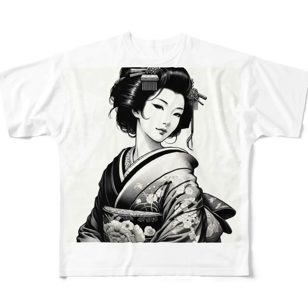 okinawa-okinawa-okinawaの浮世絵２ All-Over Print T-Shirt