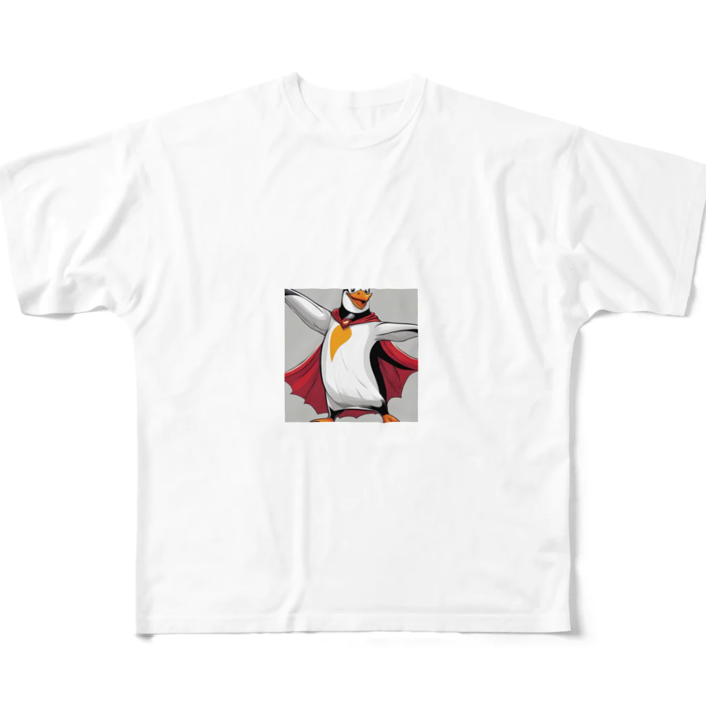 hypudgyのスーパーヒーローペンギン A  All-Over Print T-Shirt