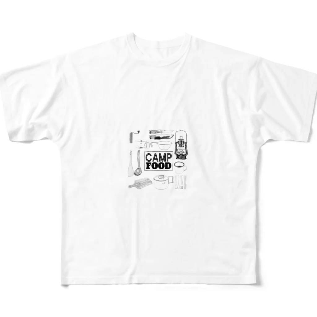 rokkakukikakuのCAMP FOOD All-Over Print T-Shirt