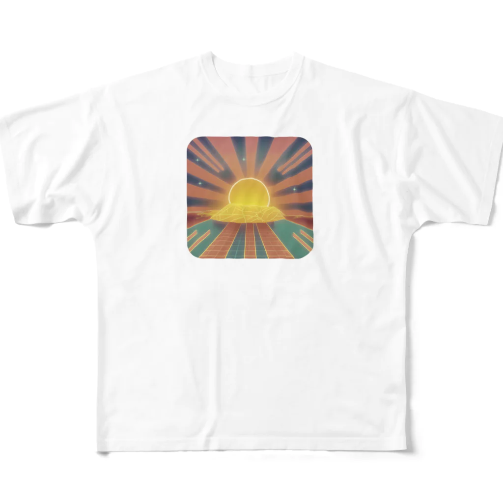 Quest-Tのsun フルグラフィックTシャツ