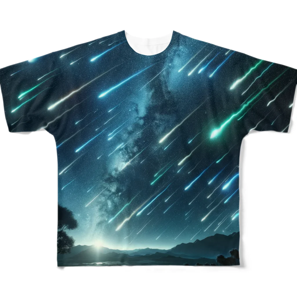 daruman77の流星群 All-Over Print T-Shirt
