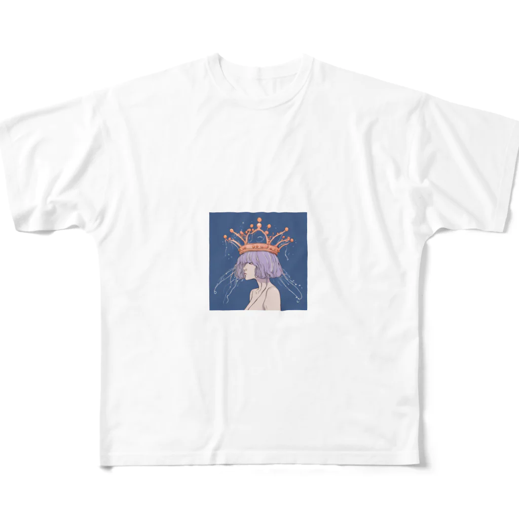 桜猫店-sakuraneko-のクラゲ王子 フルグラフィックTシャツ