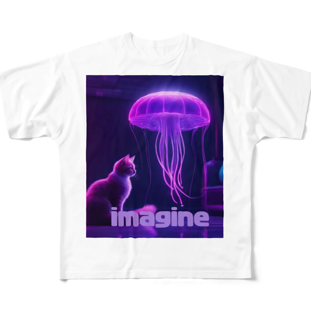 MOONのimagineシリーズ フルグラフィックTシャツ