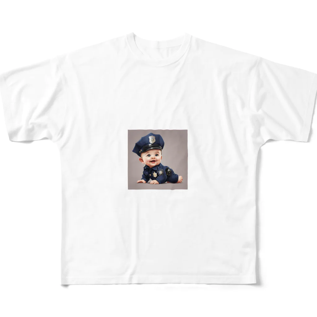 可愛いは宇宙の赤ちゃんポリス All-Over Print T-Shirt