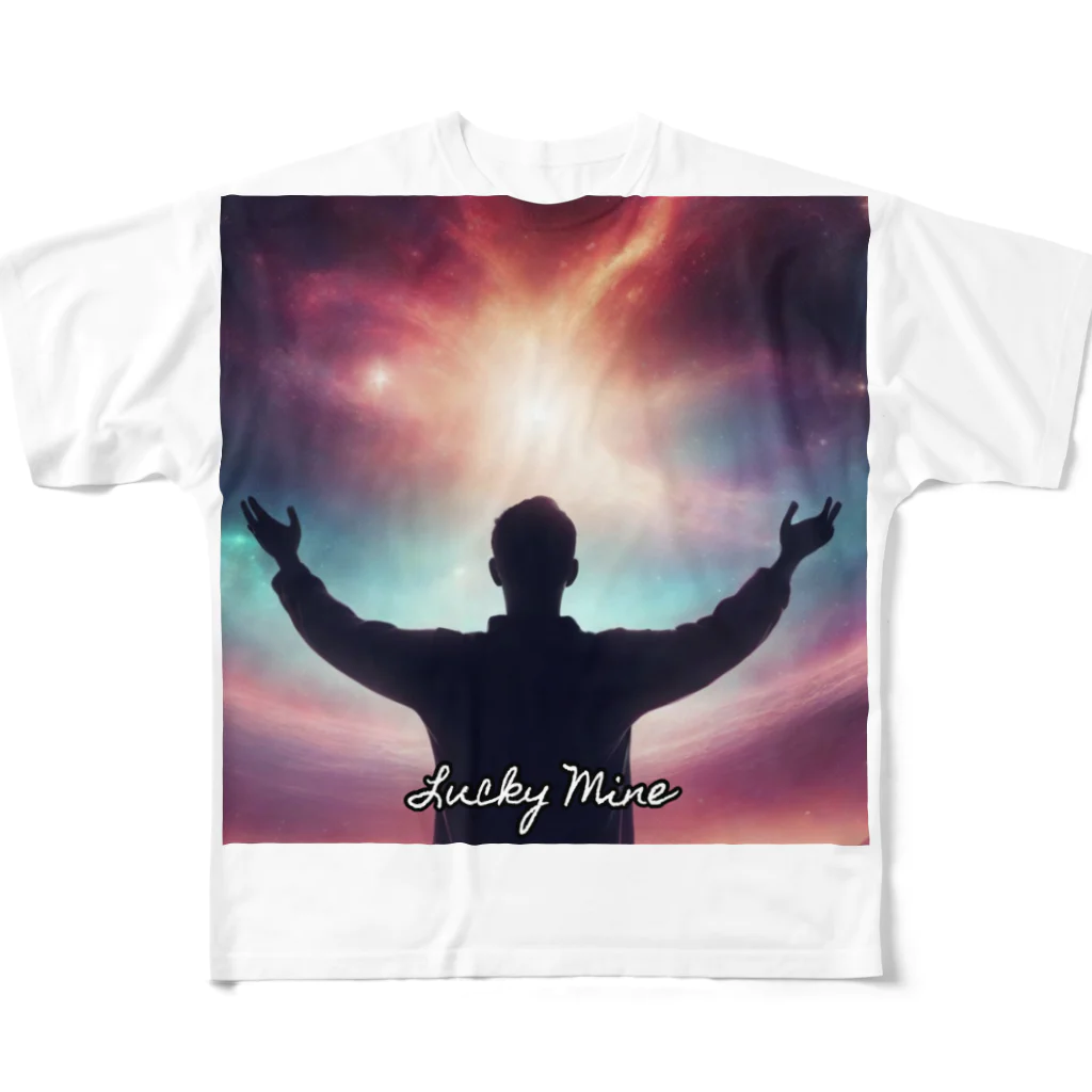 Neon_Johnの宇宙はファンタスティック！ All-Over Print T-Shirt