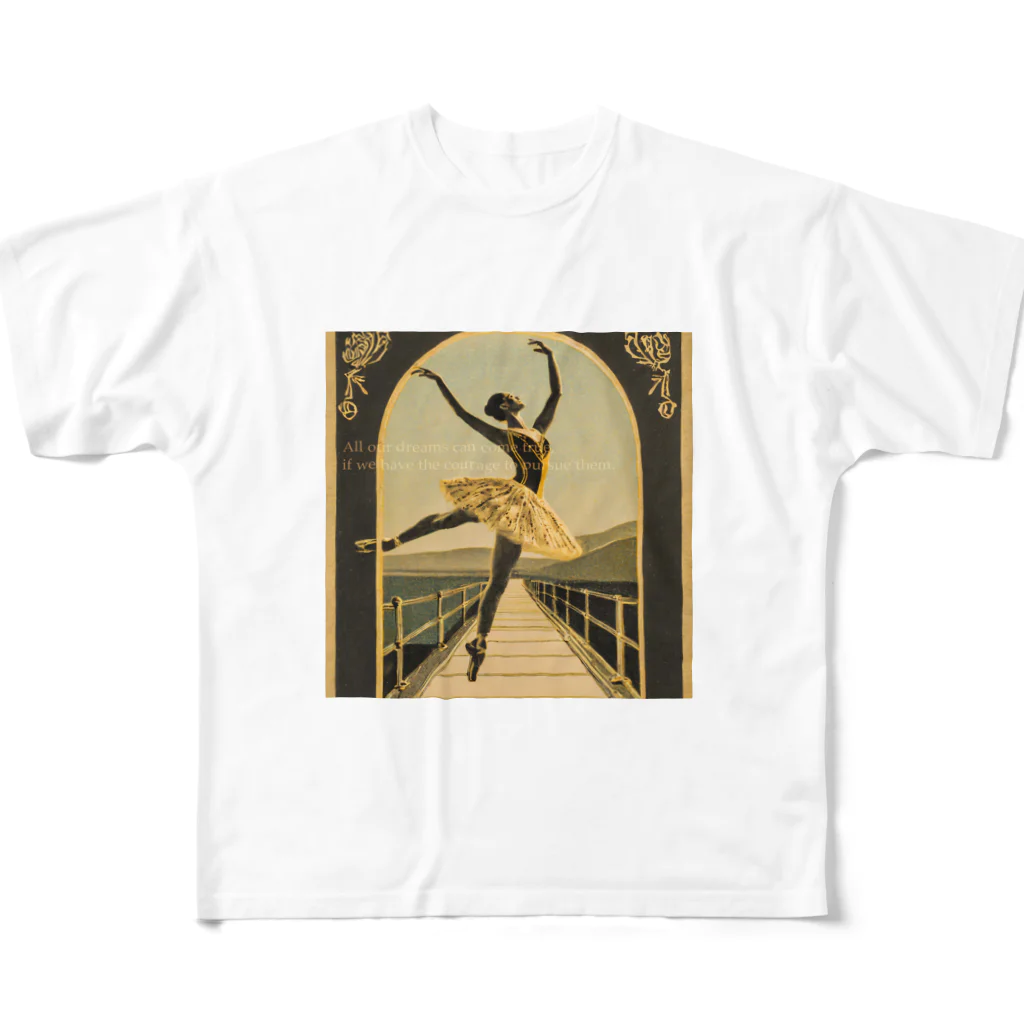 mana美術のバレリーナ#5 フルグラフィックTシャツ