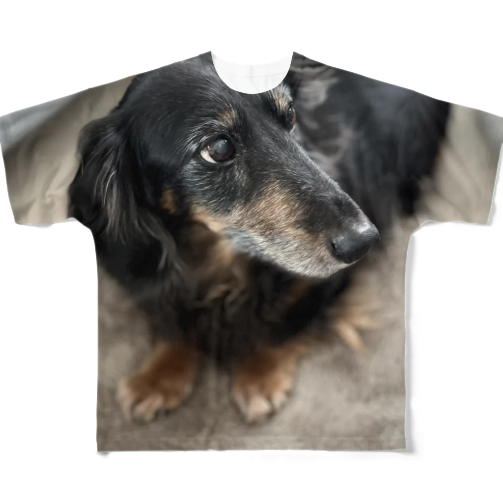 Kawaii-Animaru-Storeの犬 フルグラフィックTシャツ