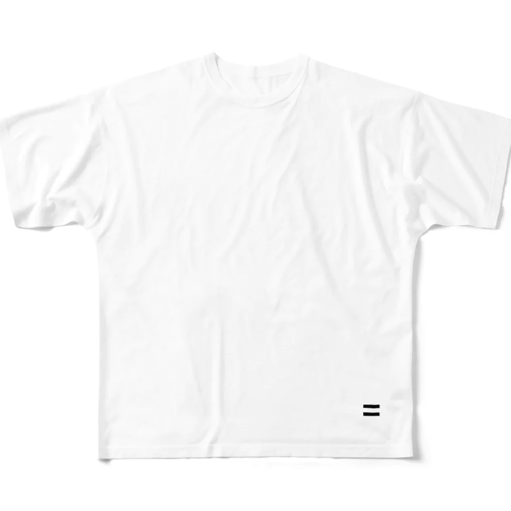 ø   [œ]   =  ［íːkwəl］のSays in the back 「背中で語る」ws-03 フルグラフィックTシャツ