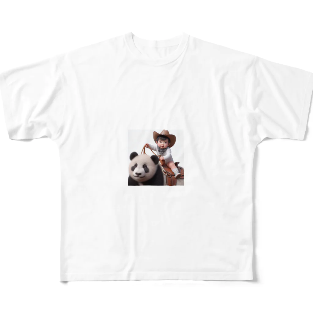 taka-kamikazeの赤ちゃんカウボーイ All-Over Print T-Shirt