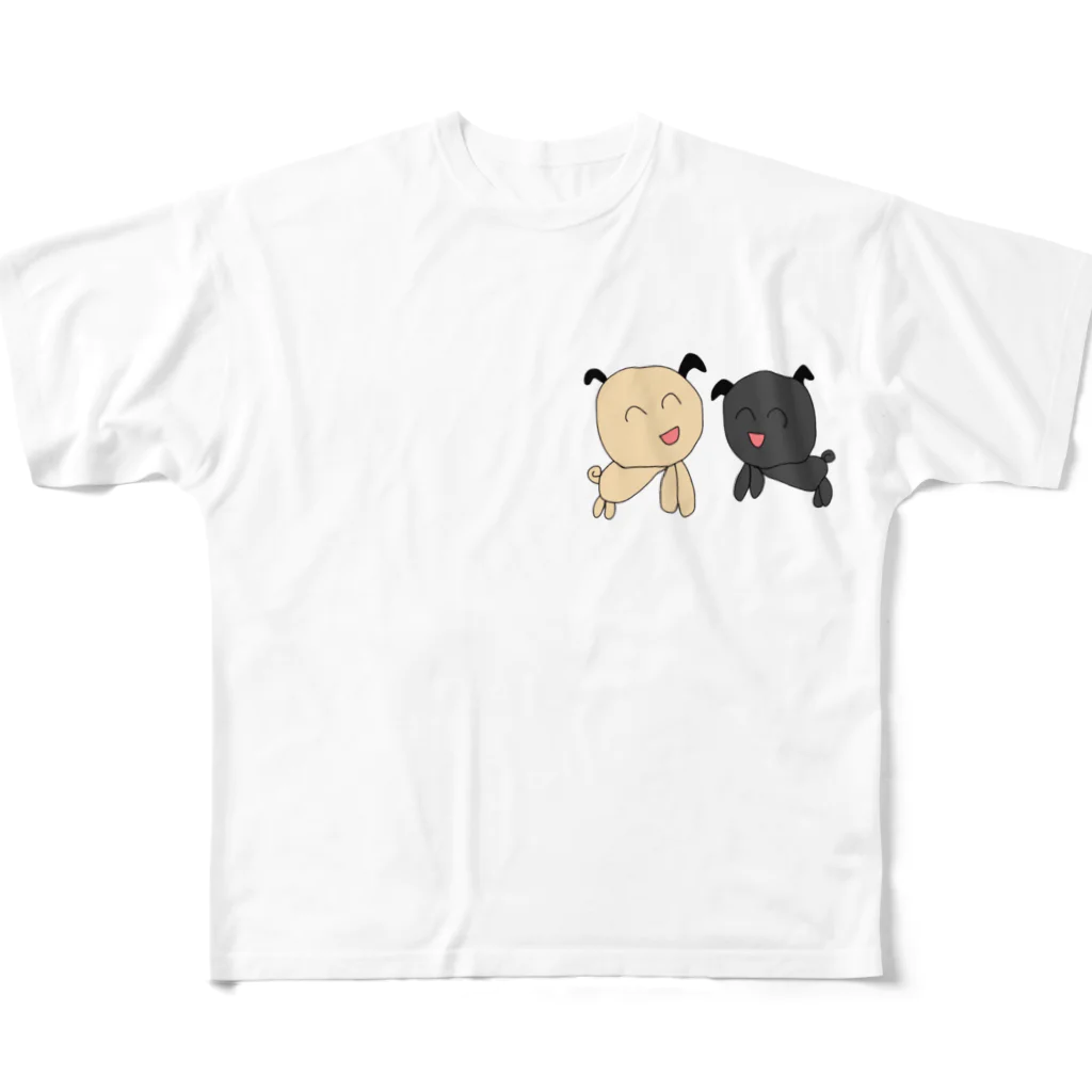 広島乃愛＄のぱぐちゃん ふたり フルグラフィックTシャツ