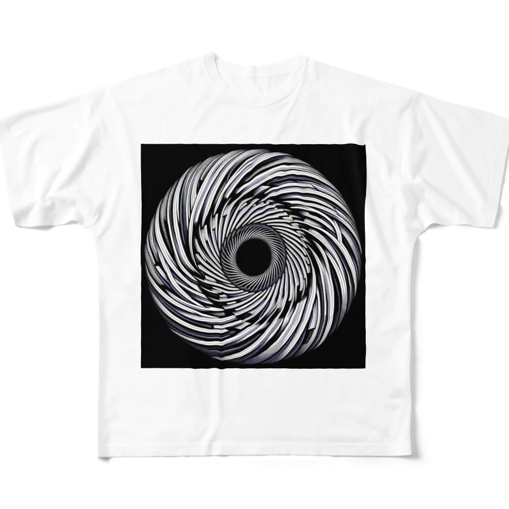 Dexsterのoptical illusion 01 フルグラフィックTシャツ