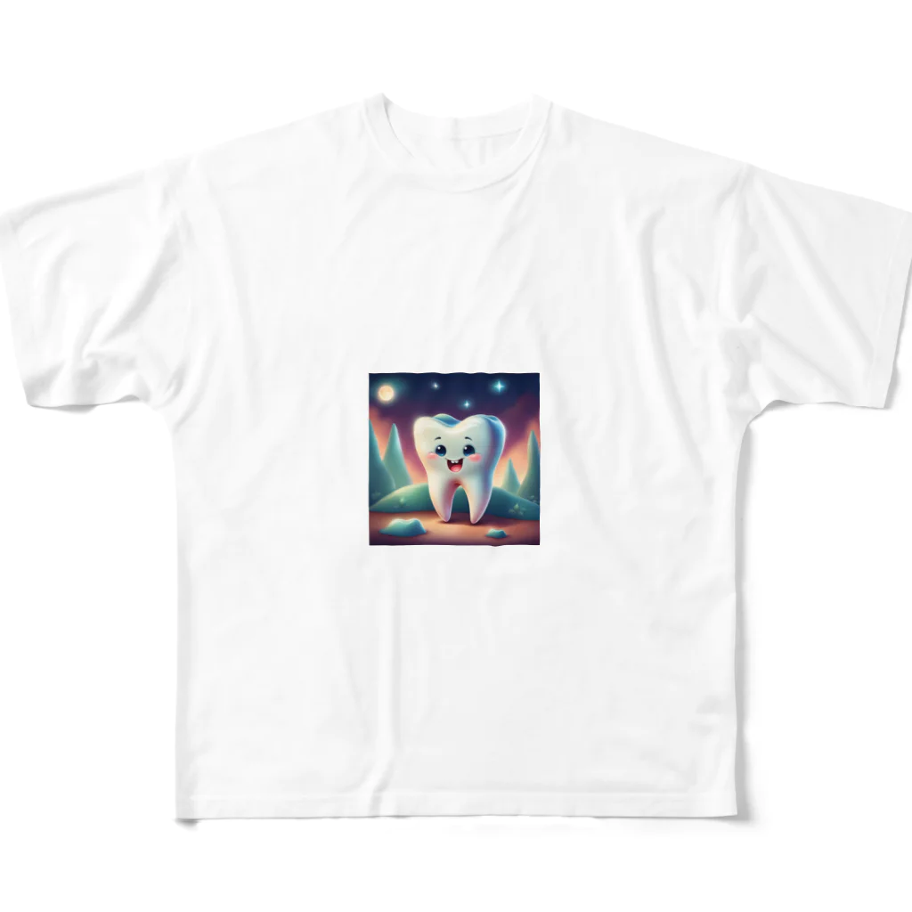 hanaho7128のかわいい歯 All-Over Print T-Shirt