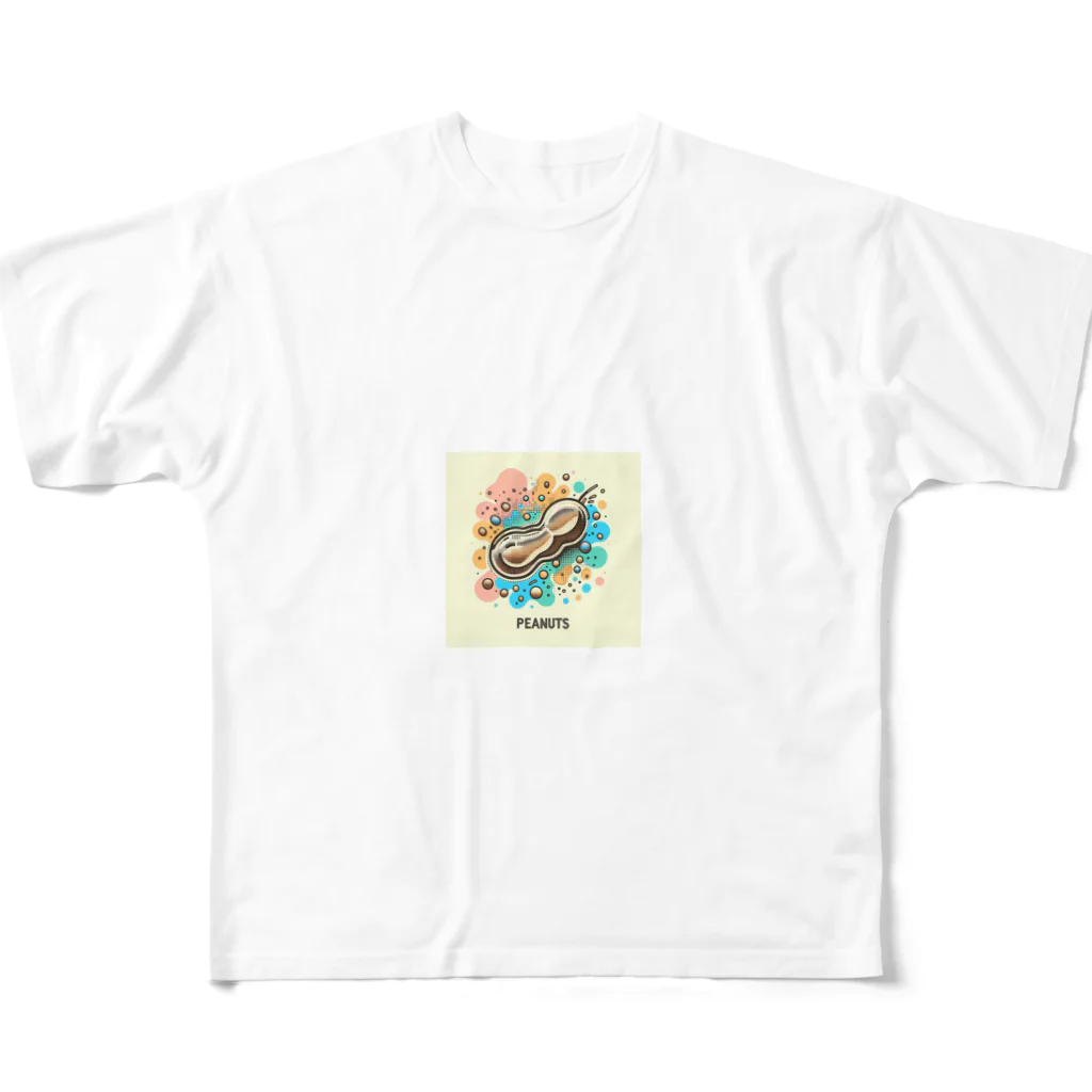 ドット絵調理器具のドット絵「ピーナッツ」 All-Over Print T-Shirt