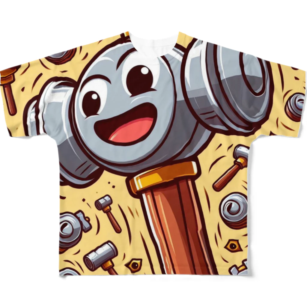 gorimakesの大工シリーズハンマーくん All-Over Print T-Shirt