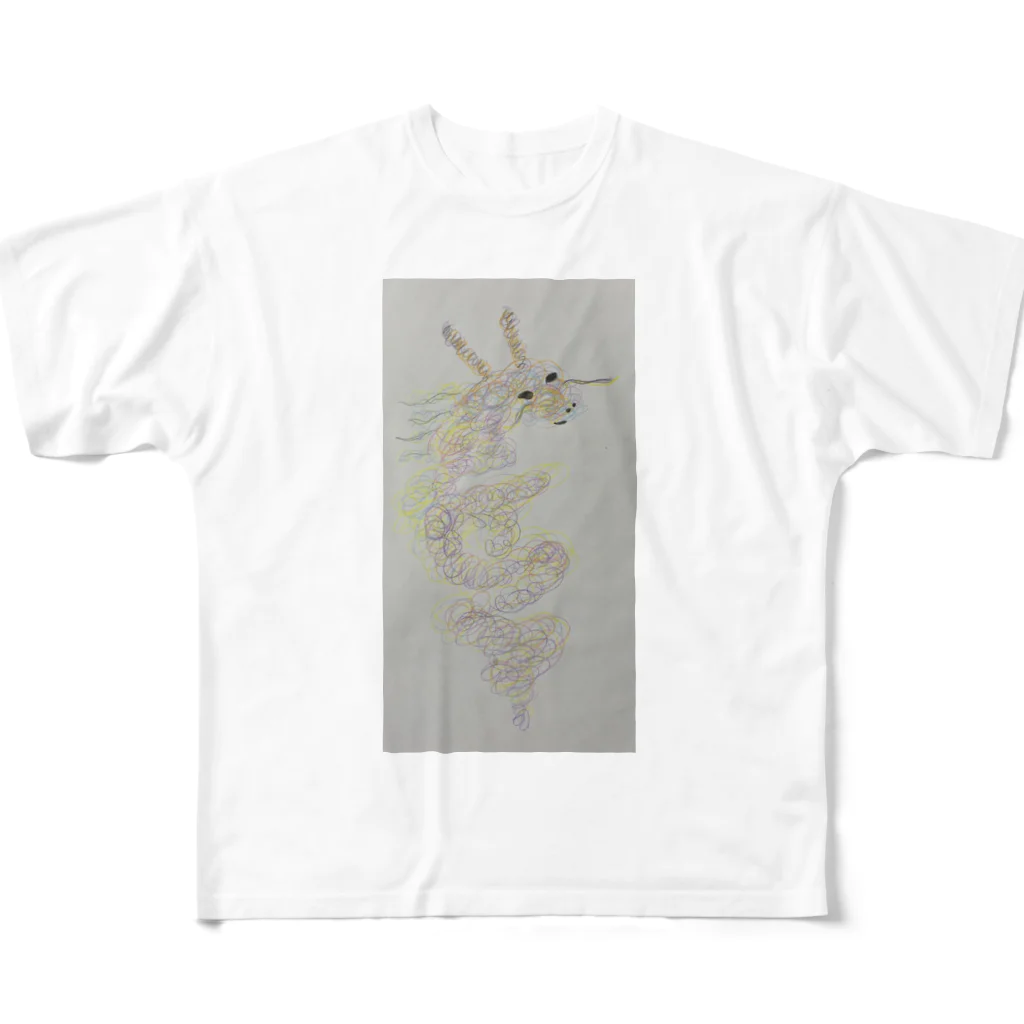 Ruice-Iceの龍神様　イラスト All-Over Print T-Shirt