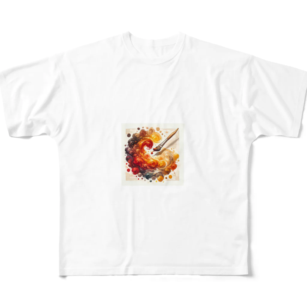 Simple Design Worksのイエベ秋 フルグラフィックTシャツ