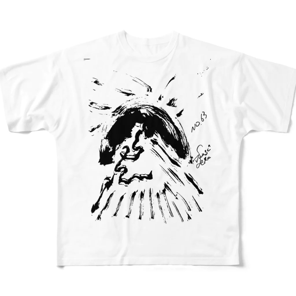 junsen　純仙　じゅんせんのJUNSEN（純仙）平成SAN　NO.６３ All-Over Print T-Shirt