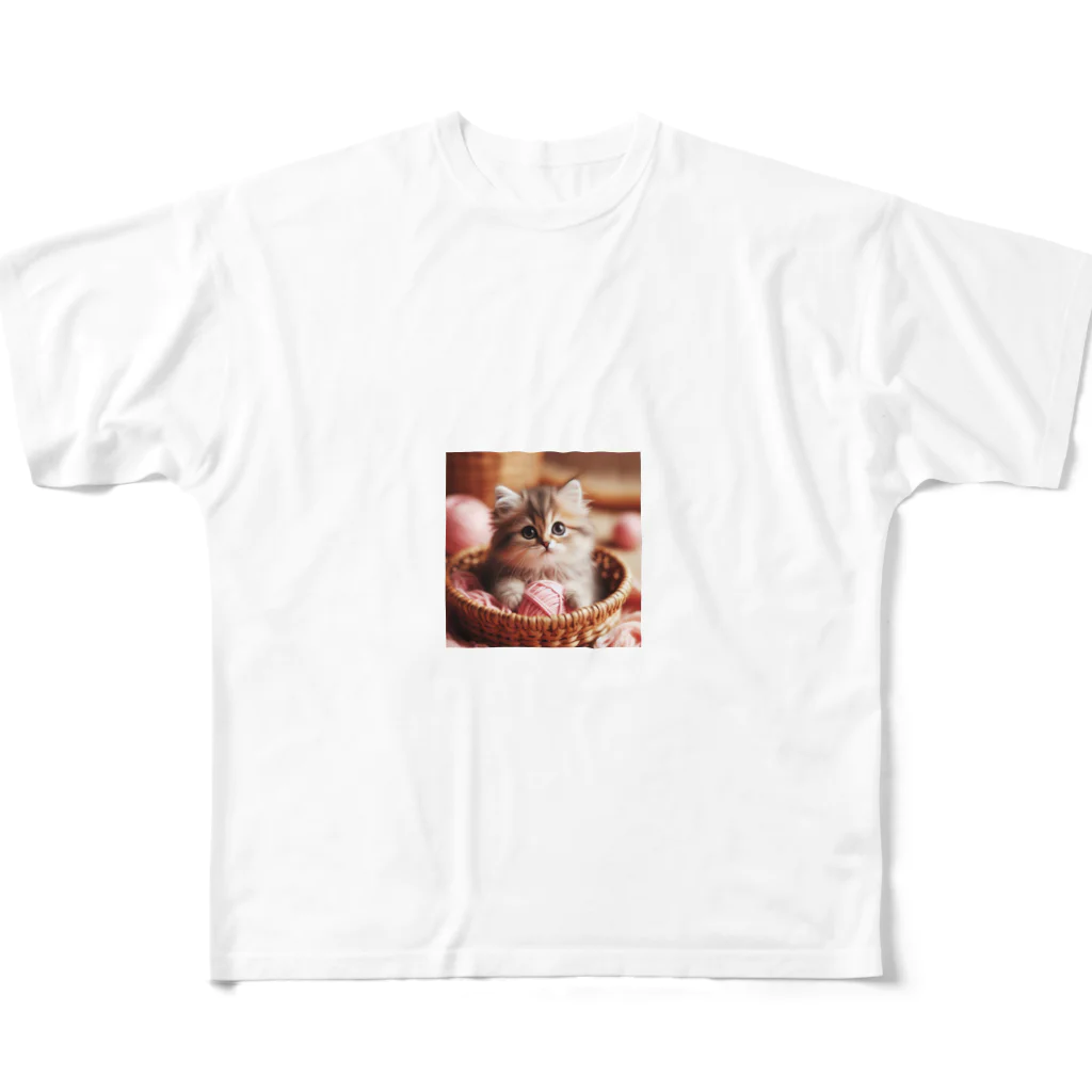 Minaのスリスリくん フルグラフィックTシャツ