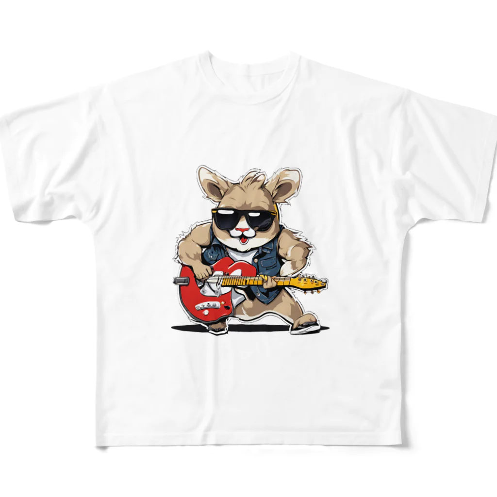 kichi_333のロックに生きるアニマル All-Over Print T-Shirt