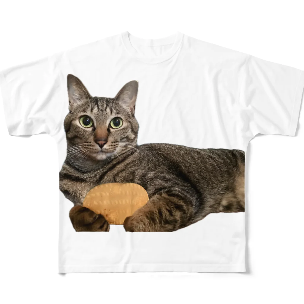 オレはニャン蔵の『猫に小判』オレはニャン蔵 フルグラフィックTシャツ