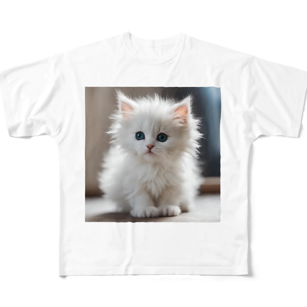 SkyBlueのキュートな子猫 All-Over Print T-Shirt