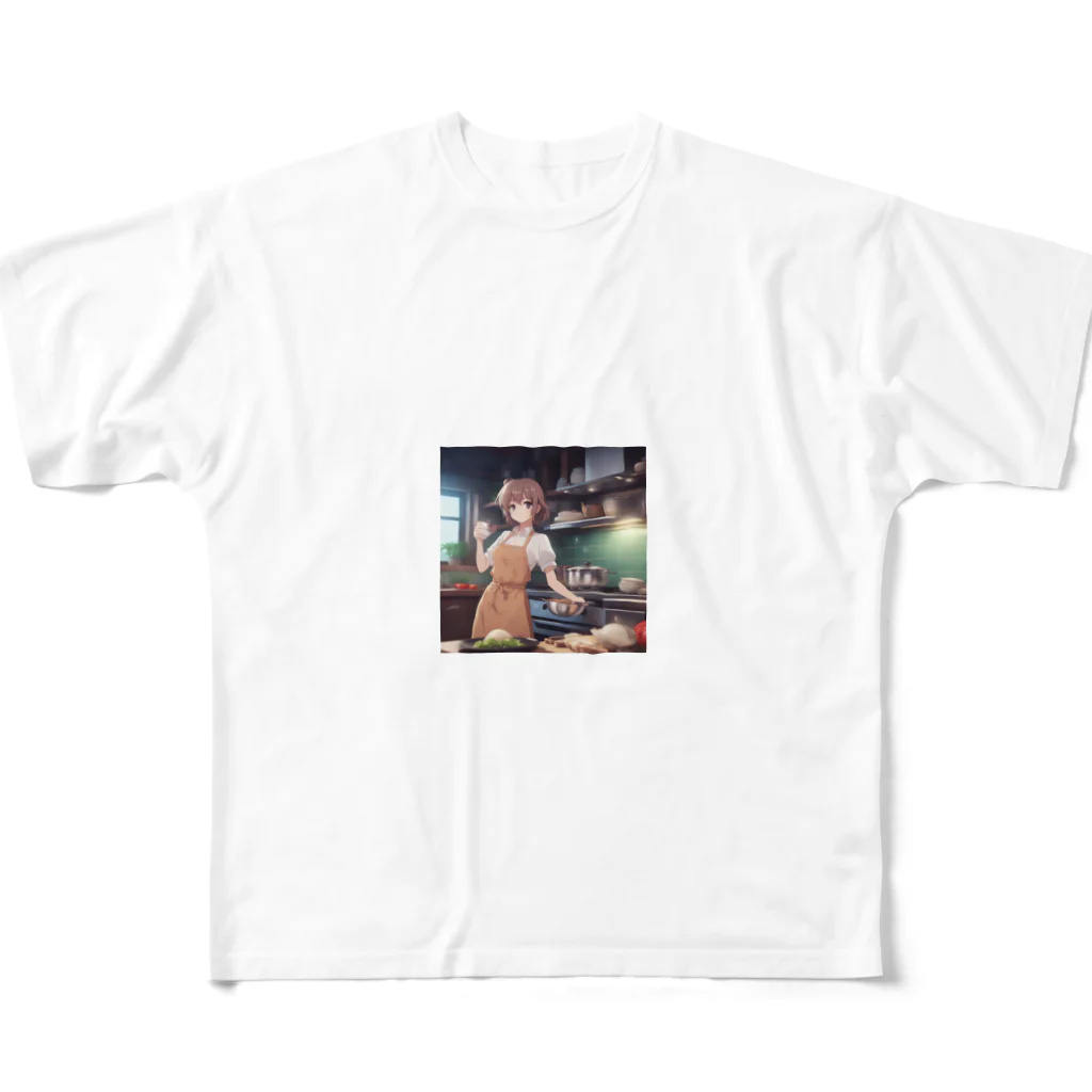 AIchan4の料理女子 フルグラフィックTシャツ