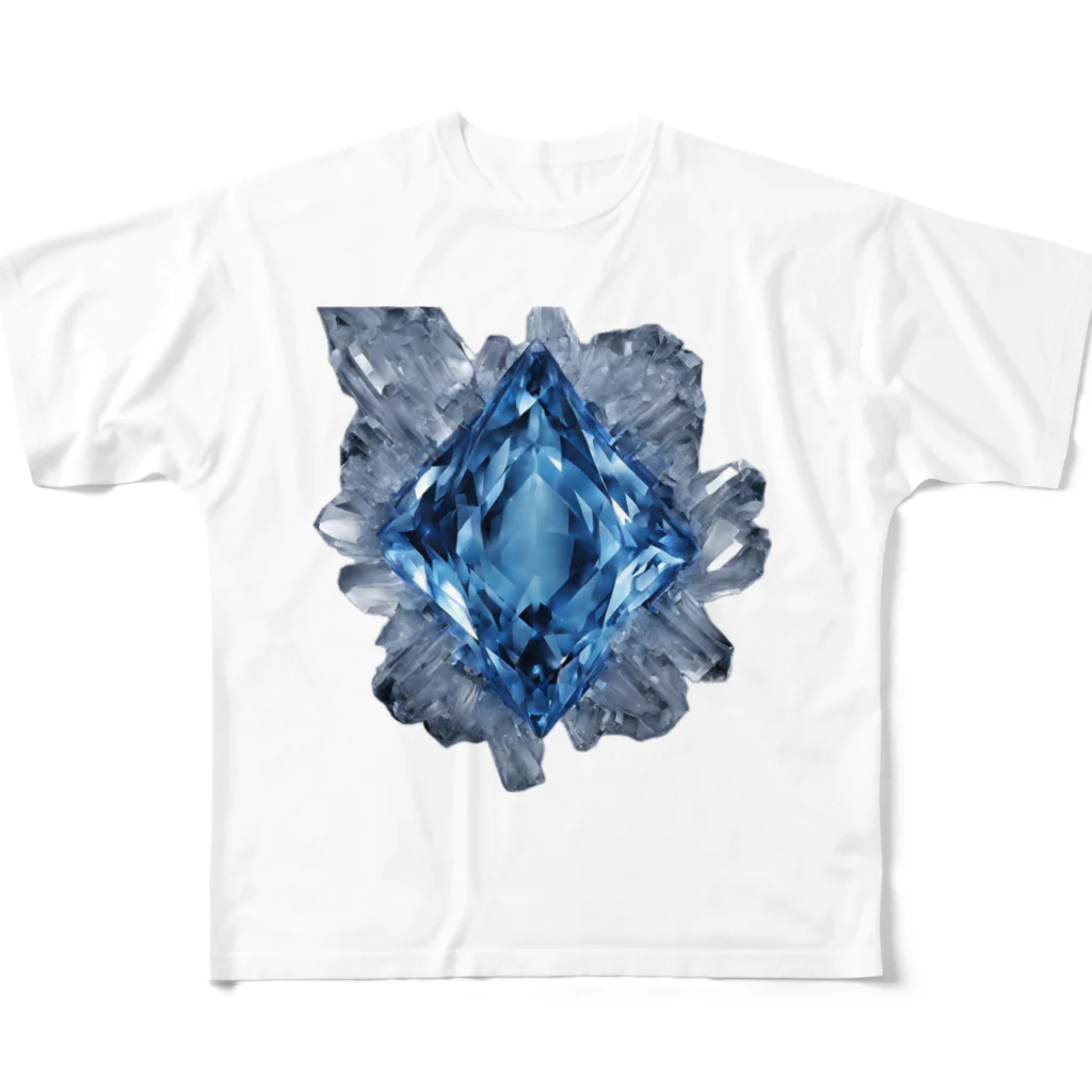 G-EICHISの水晶とブルークリスタル All-Over Print T-Shirt