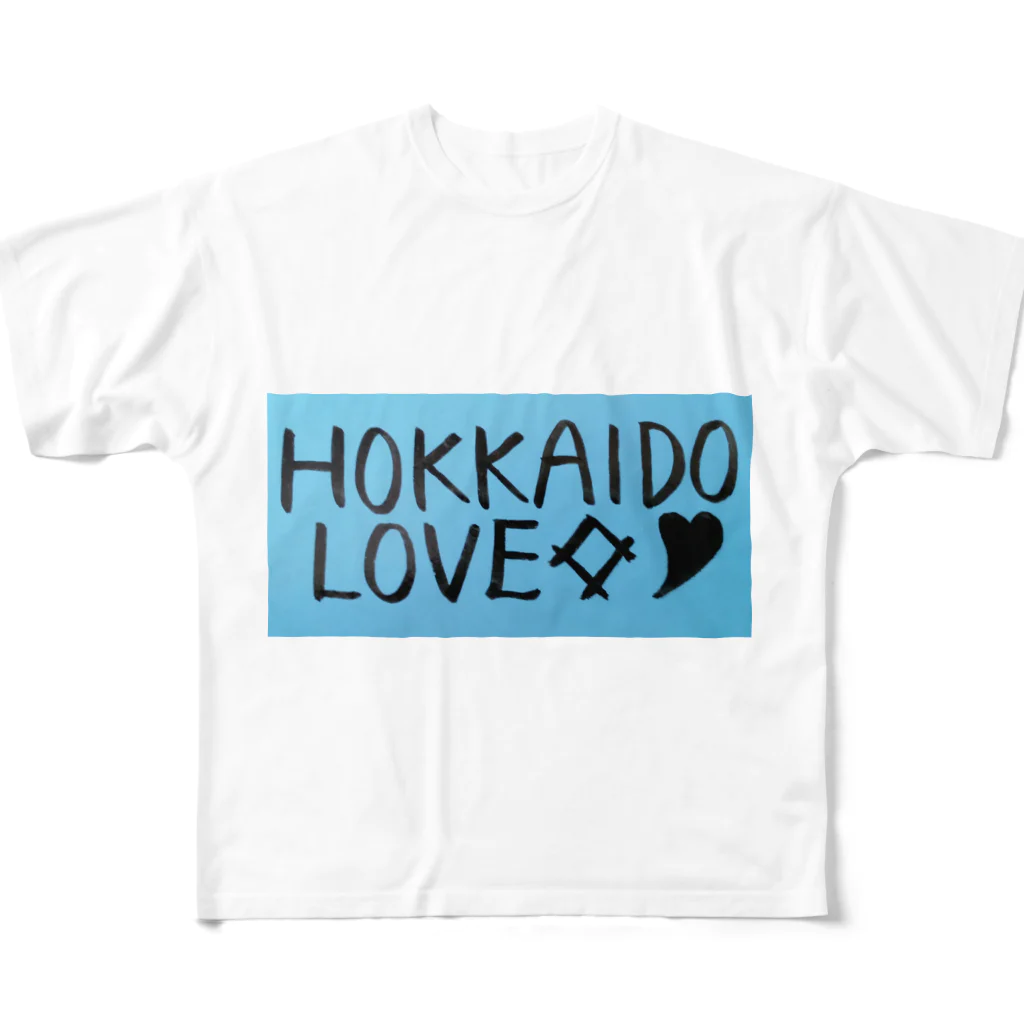 Smile-yuckeyのHOKKAIDO☆LOVE All-Over Print T-Shirt