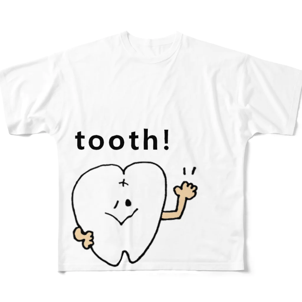 いそのさん’s SHOPのthooth！くん フルグラフィックTシャツ