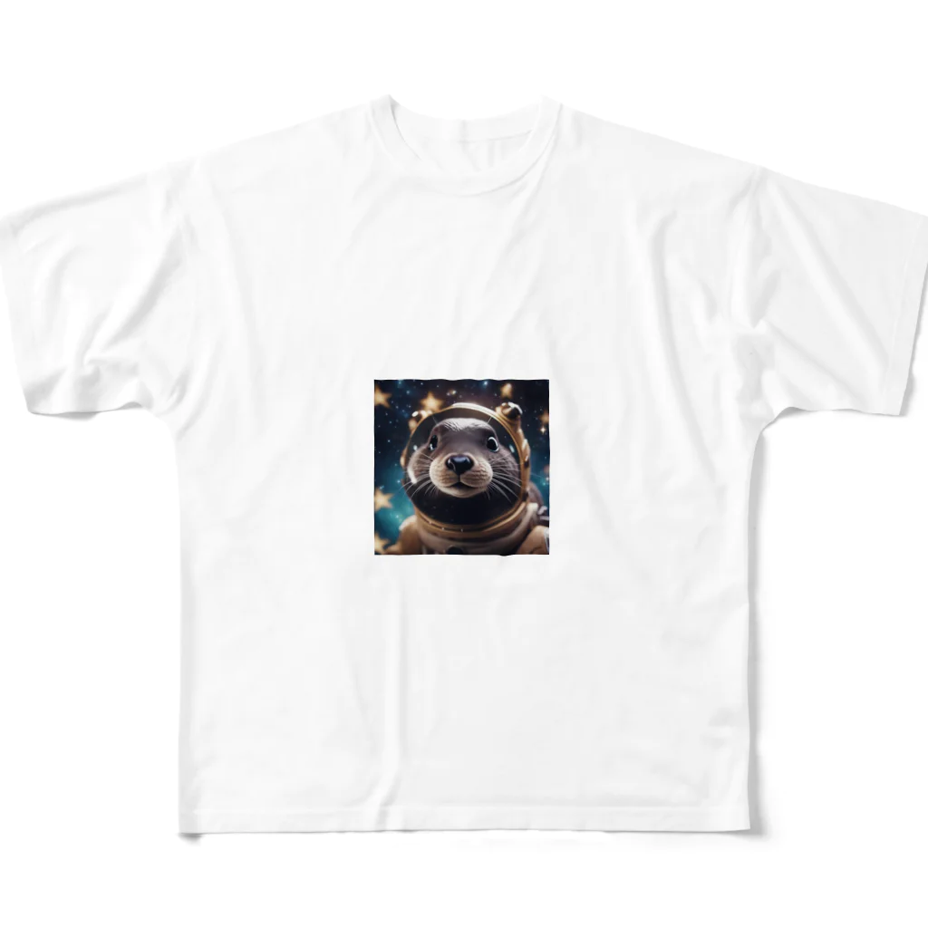 mugimugiのドヤ顔カワウソ All-Over Print T-Shirt
