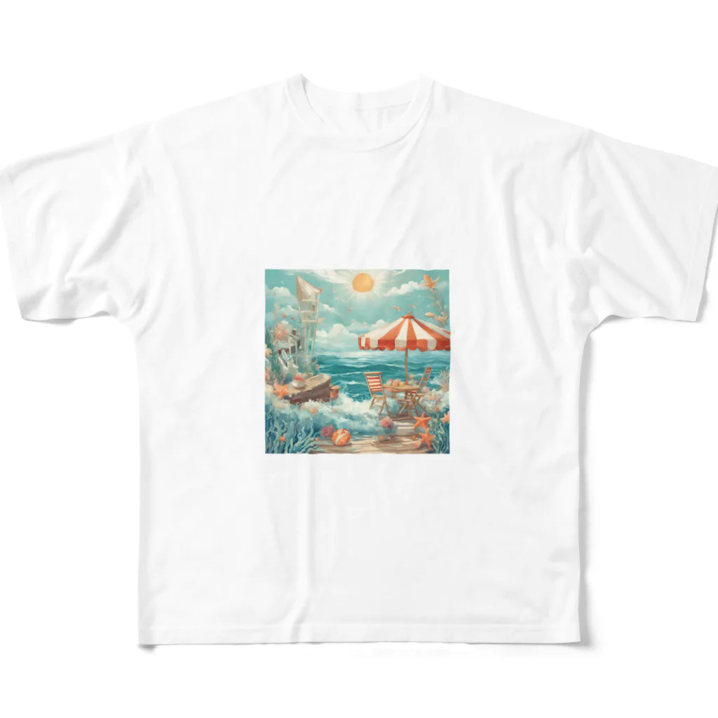 サマータイムショップ✨のヤシの木 All-Over Print T-Shirt