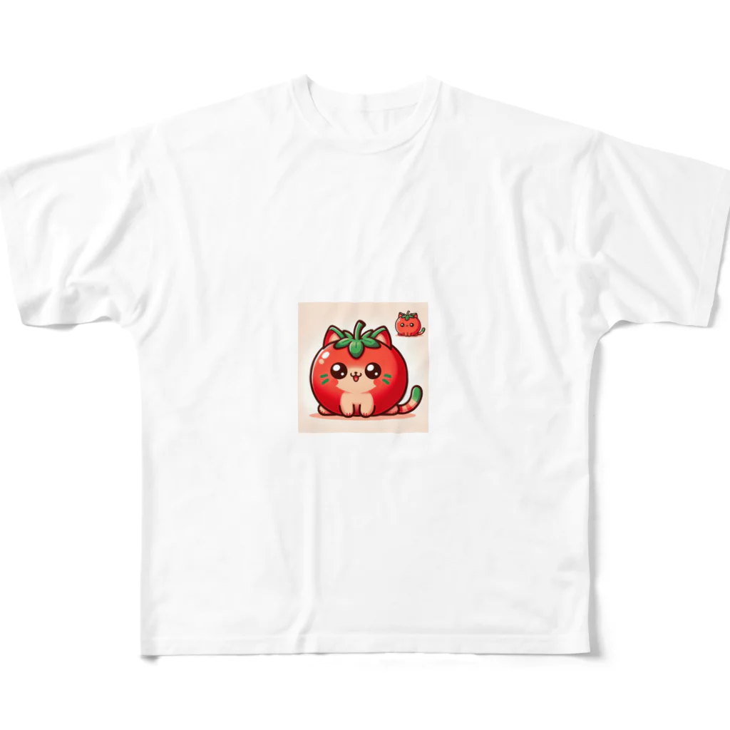 コウヘイのトマト猫 All-Over Print T-Shirt