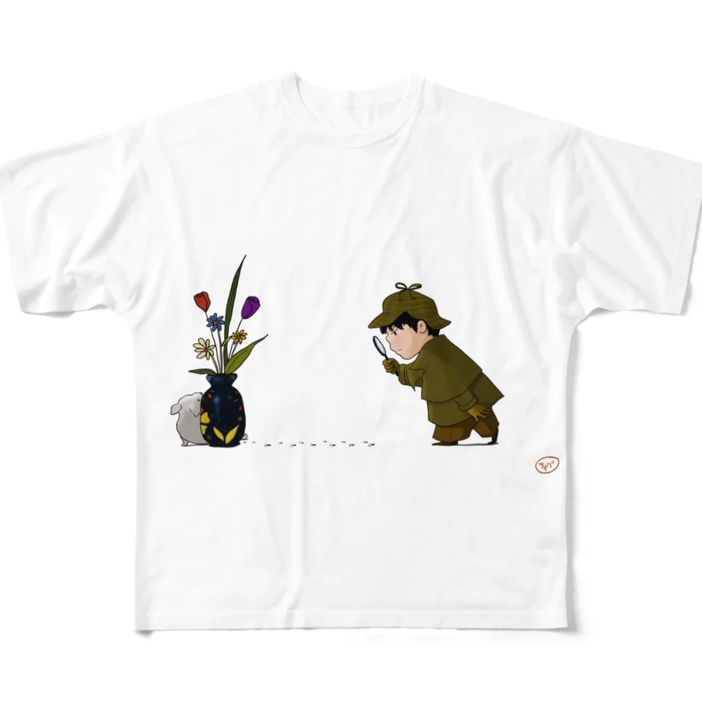 pimpampumartのDetective フルグラフィックTシャツ