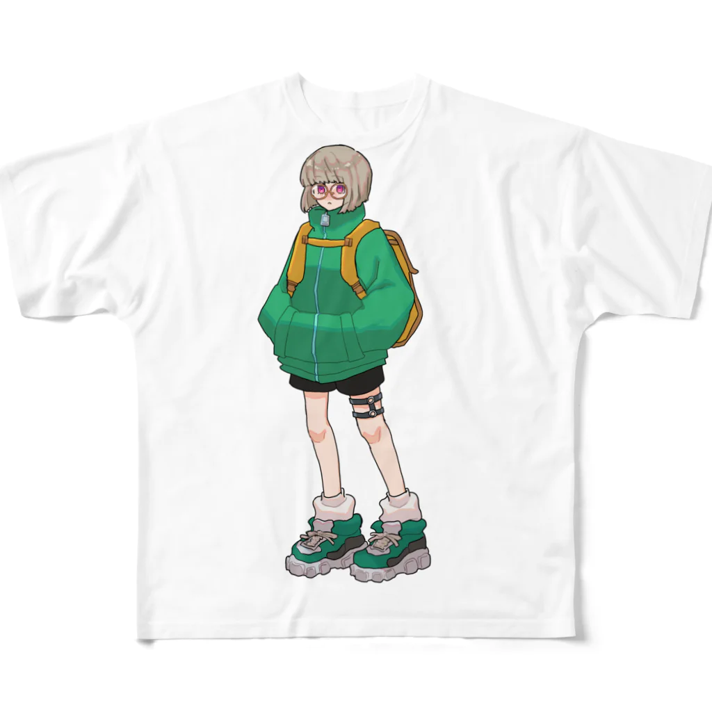 アプリコット・バスのメガネジャージちゃん All-Over Print T-Shirt