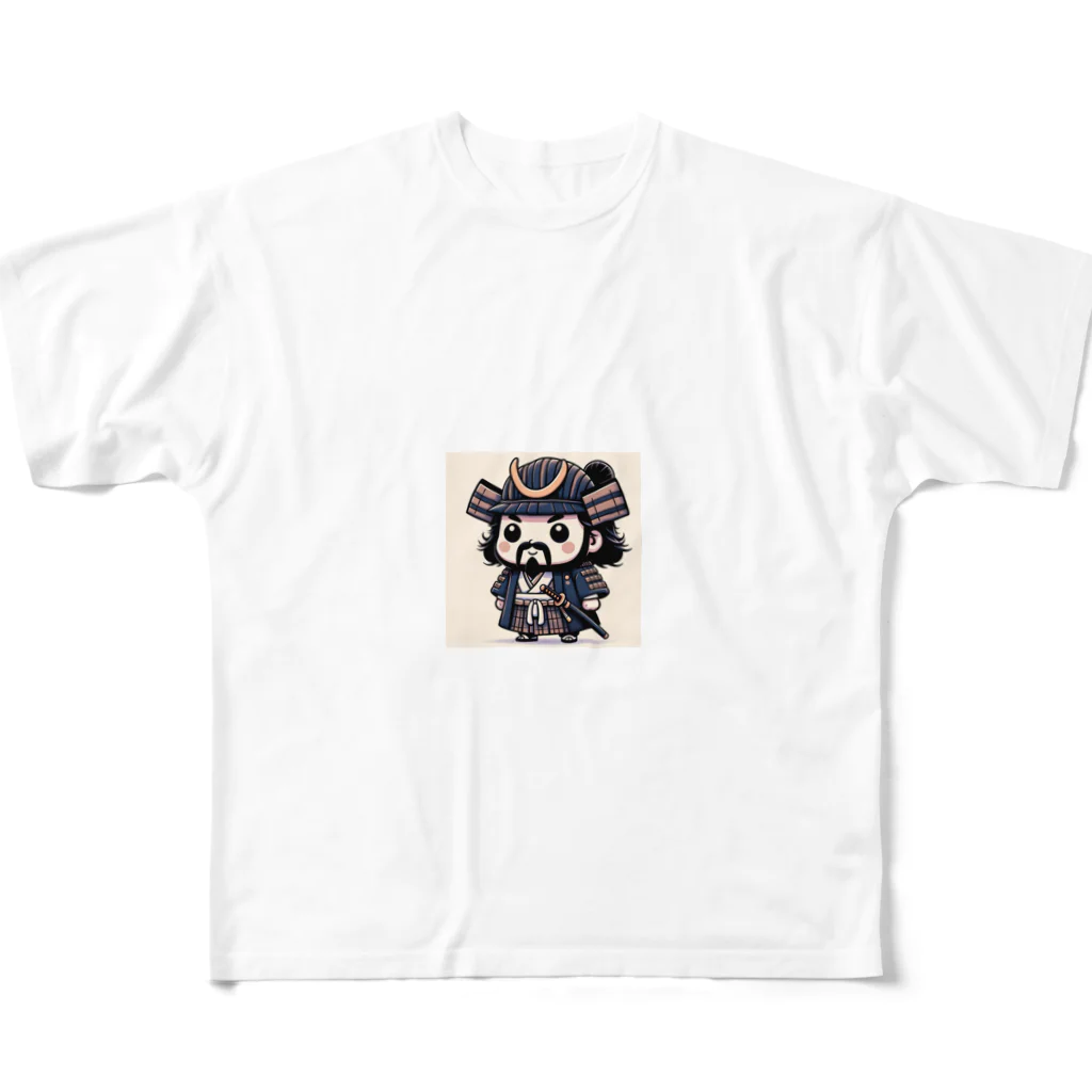戦国時代マニアのデフォルメ小早川秀秋君 All-Over Print T-Shirt