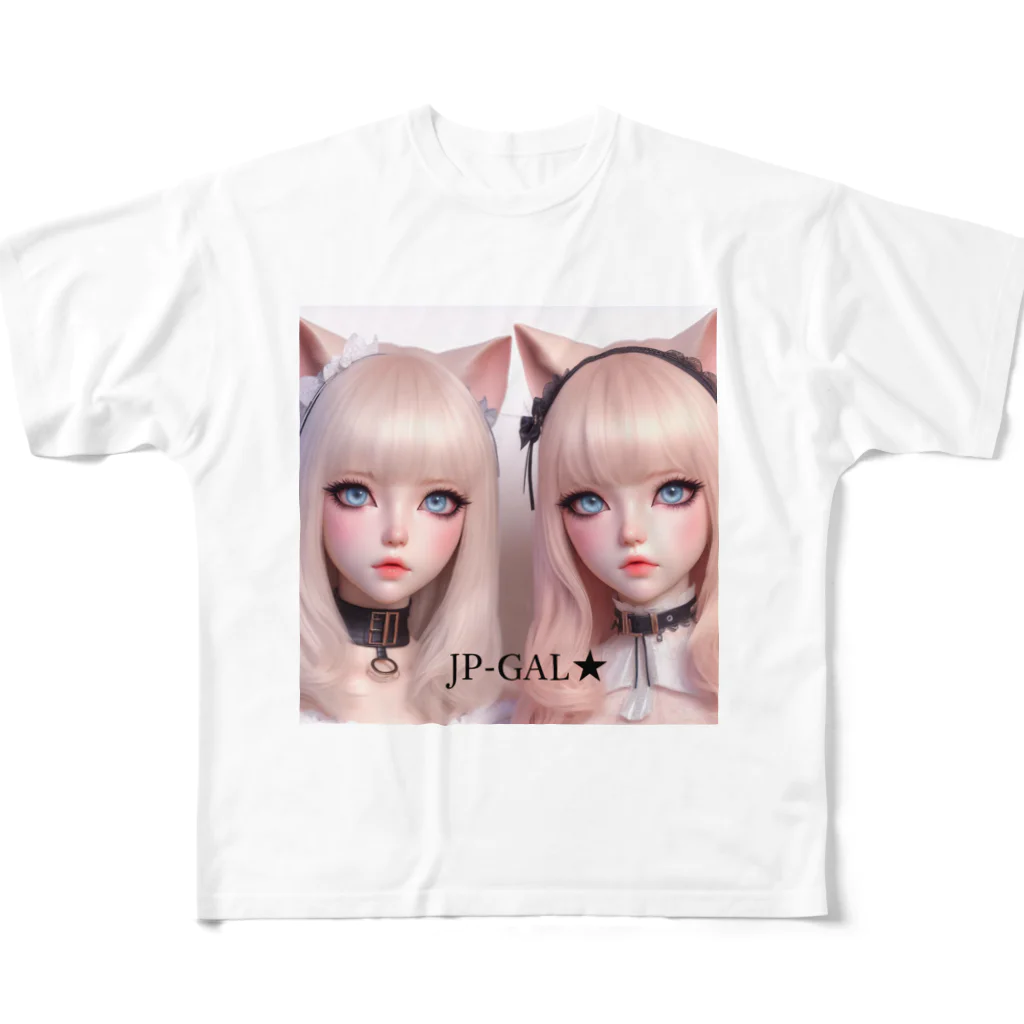 ca2432oebのJP-GAL-CAT03 All-Over Print T-Shirt