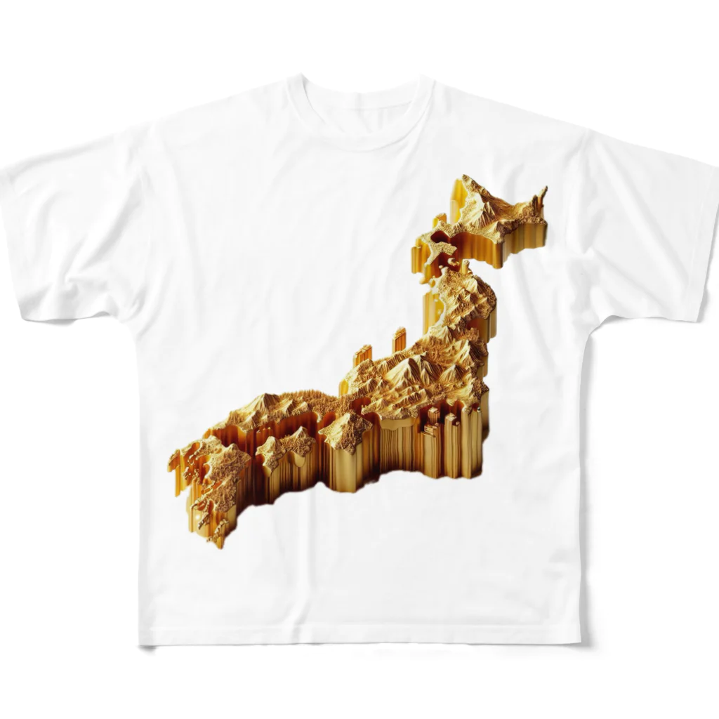 JUPITERの黄金の国ジパング！ All-Over Print T-Shirt