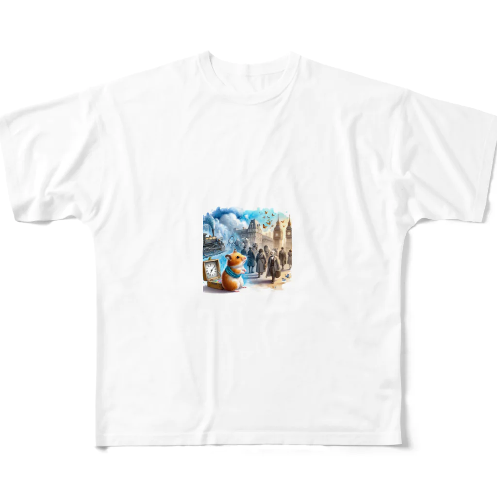 えほんのふんわりぺーじのフクの時間旅行 All-Over Print T-Shirt